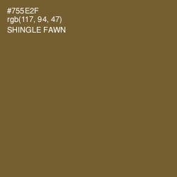 #755E2F - Shingle Fawn Color Image
